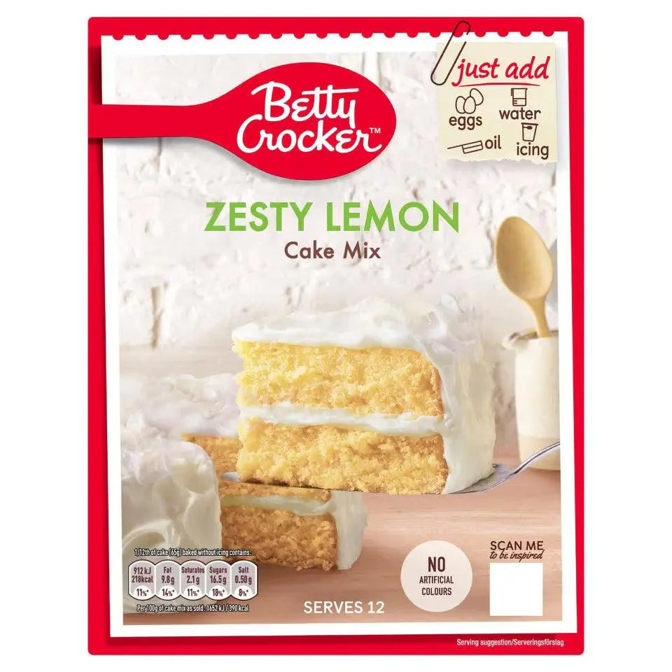 Betty Crocker Kuchenmix Zesty Lemon 425g - OhMyCandyBox