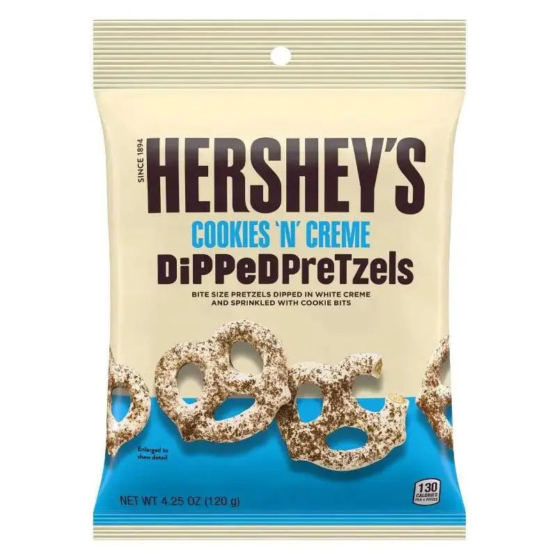 Hershey's Dipped Pretzels Cookies 'n' Creme 120 g - Amerikanische Süßigkeiten - OhMyCandyBox Kroatien