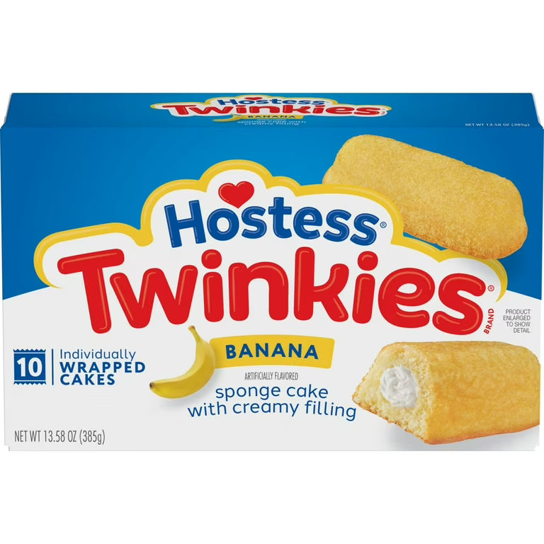 Hostess Twinkies Banana Pack (10x38.5g) 385g OhMyCandyBox