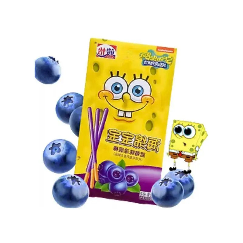 Junyi Blaubeere Spongebob Schwammkopf 48g - OhMyCandyBox
