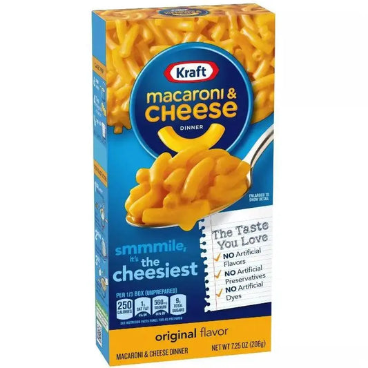 Kraft Macaroni and Cheese 206g - Amerikanische Süßigkeiten - OhMyCandyBox Kroatien