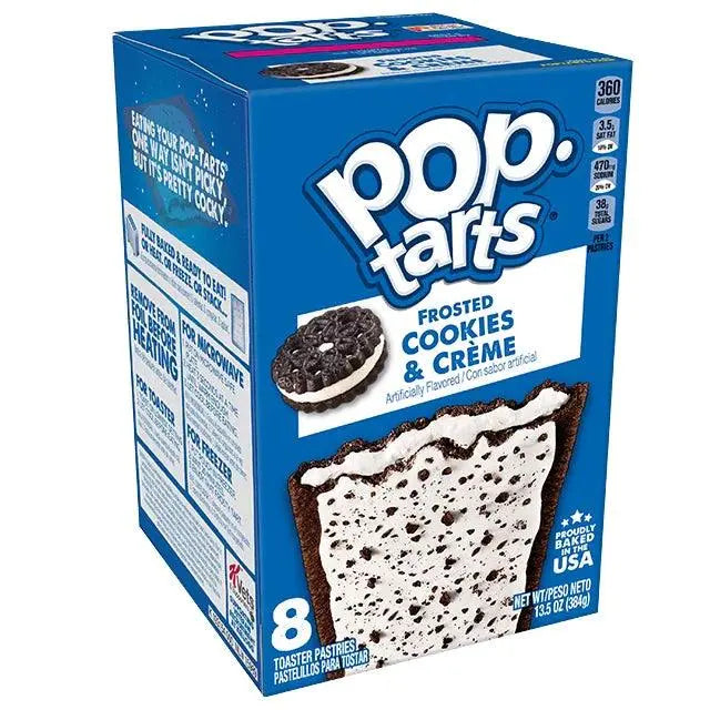 Pop-Tarts Frosted Cookies & Creme 384g - Amerikanische Süßigkeiten - OhMyCandyBox Kroatien
