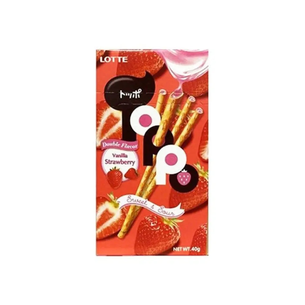 Toppo Vanilla Strawberry 40g OhMyCandyBox