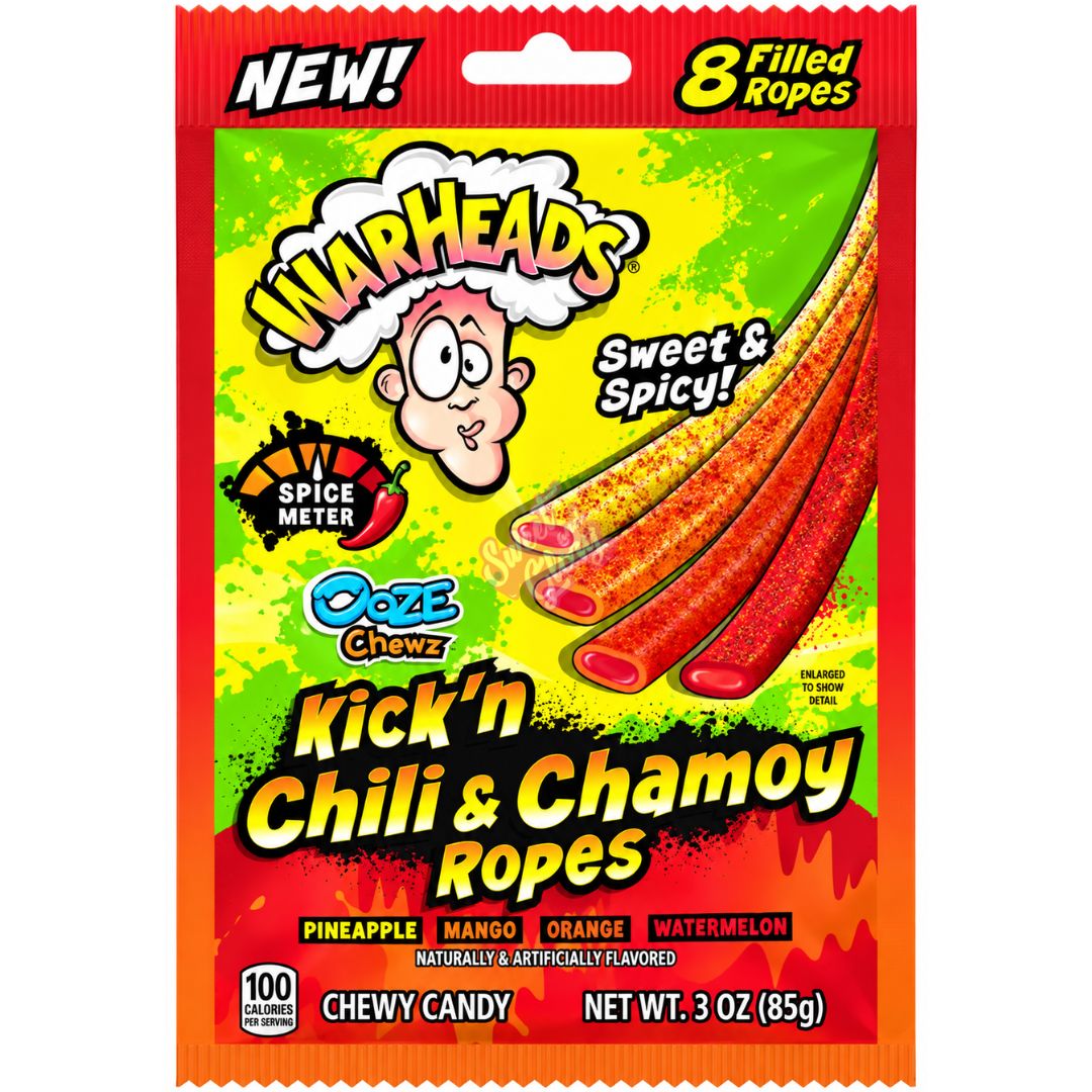 Warheads Kick'n Chili & Chamoy bomboni u trakama, 85 g