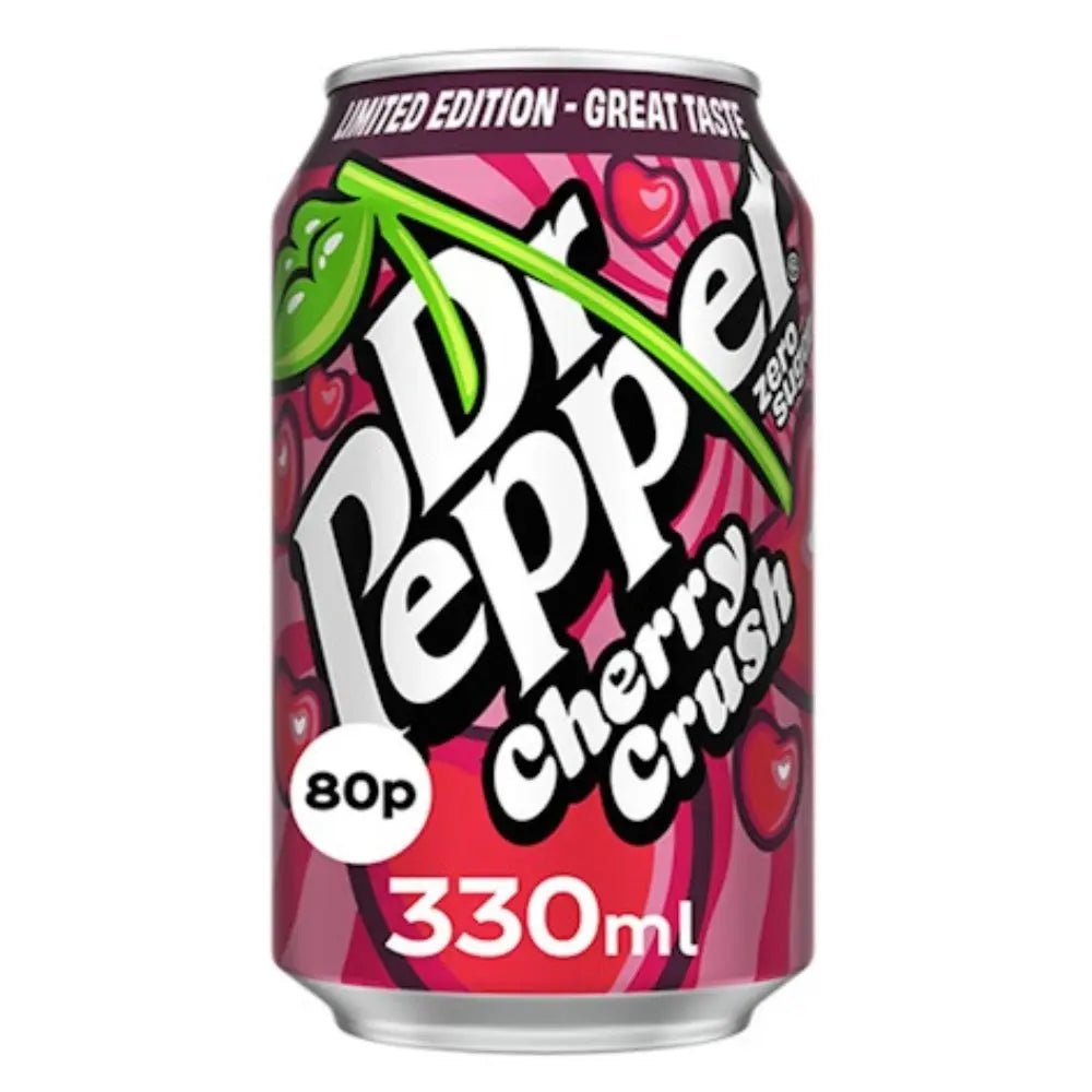 Dr Pepper Zero Cherry Crush 330ml - OhMyCandyBox