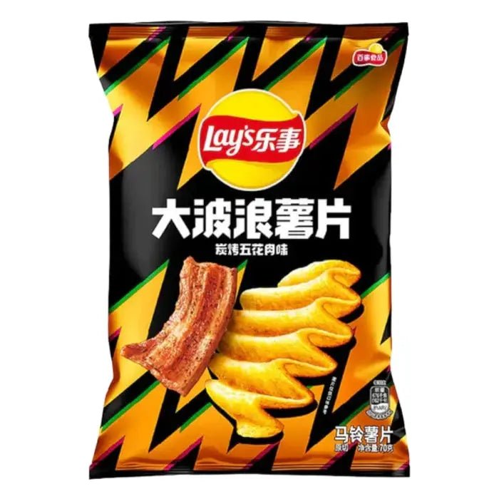 Lay's Deep Ridged Grilled Pork 70g - OhMyCandyBox