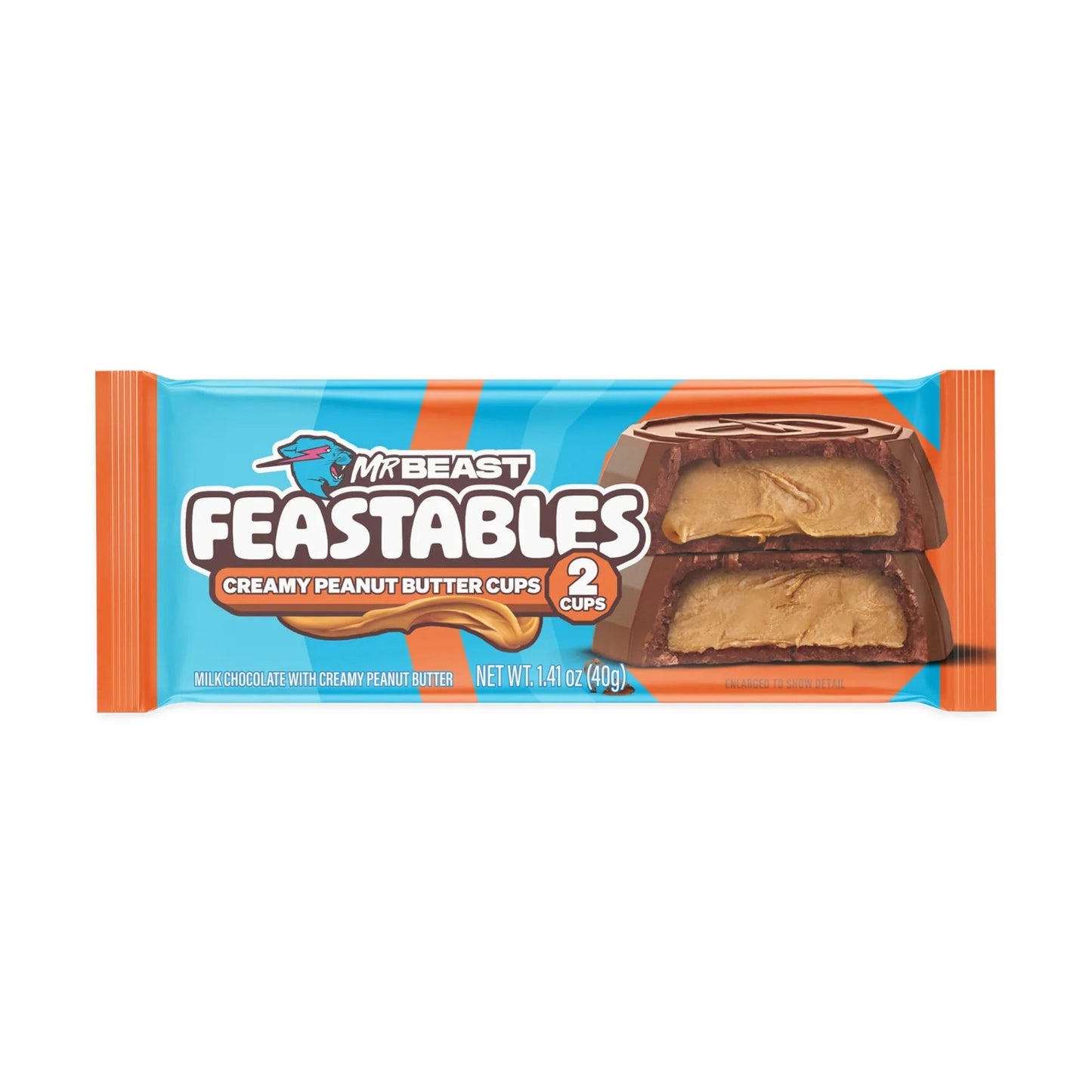 MrBeast Feastables Cups Creamy Peanut Butter 20g - OhMyCandyBox