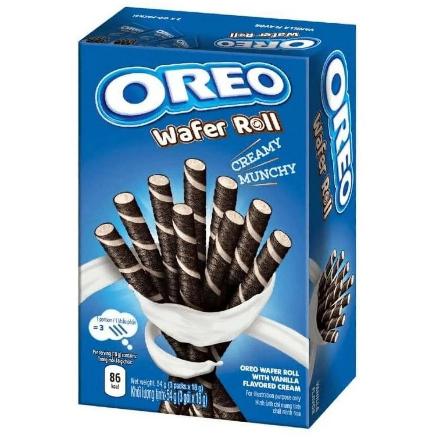 Oreo Waffelrolle Vanille 54g (Beschädigte Verpackung) - OhMyCandyBox