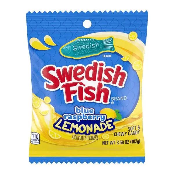 Swedish Fish Blue Raspberry Lemonade 102g - Amerikanische Süßigkeiten - OhMyCandyBox Kroatien
