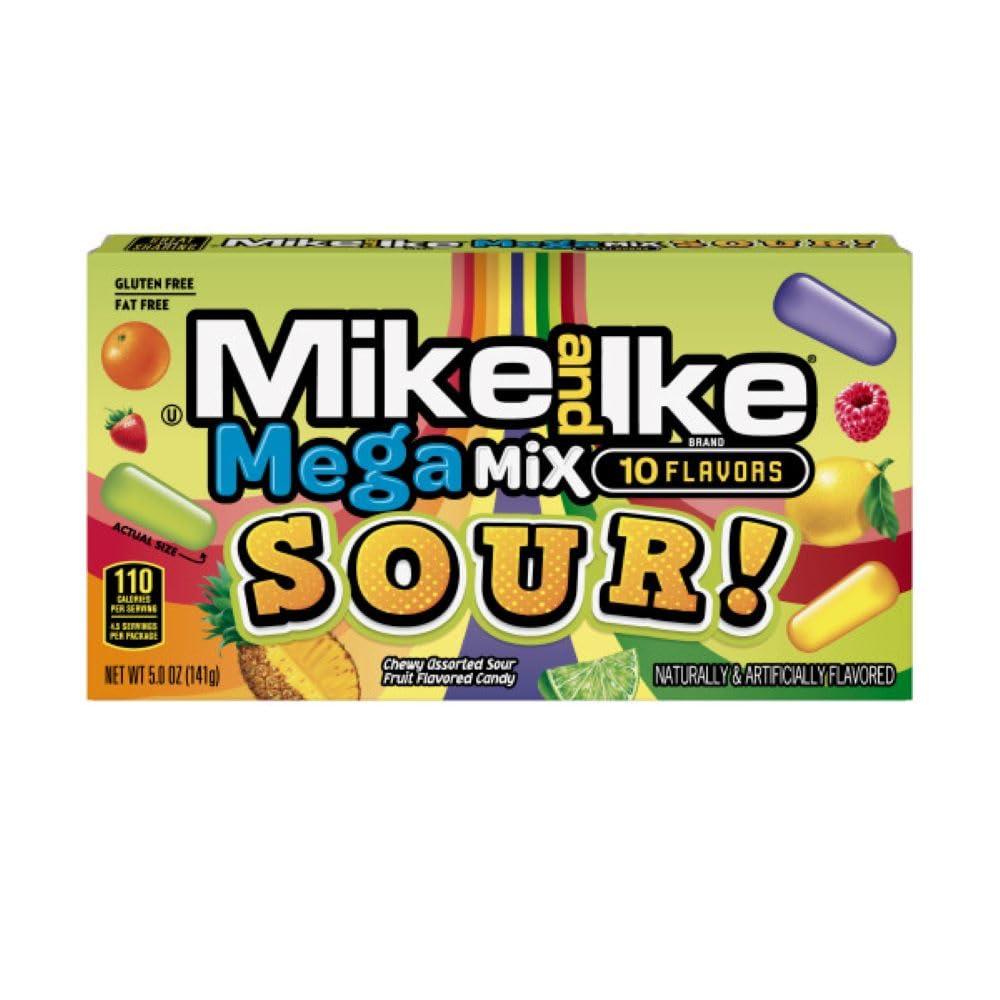 Mike und Ike Mega Mix Sour 142g - Amerikanische Süßigkeiten - OhMyCandyBox Kroatien
