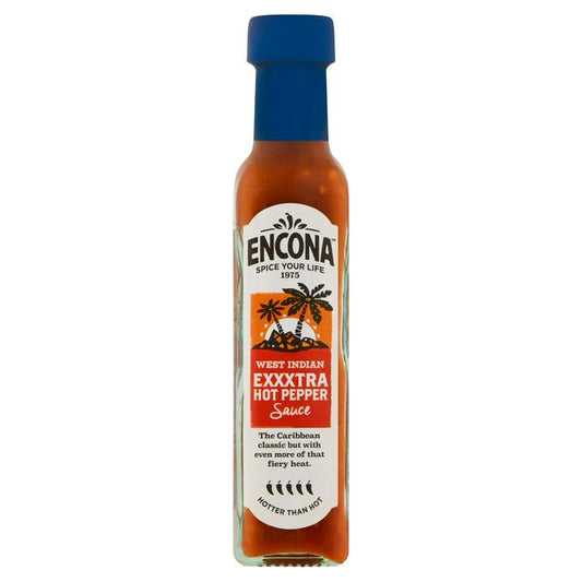 Encona West Indian Hot Pepper Sauce Extra Hot 142ml