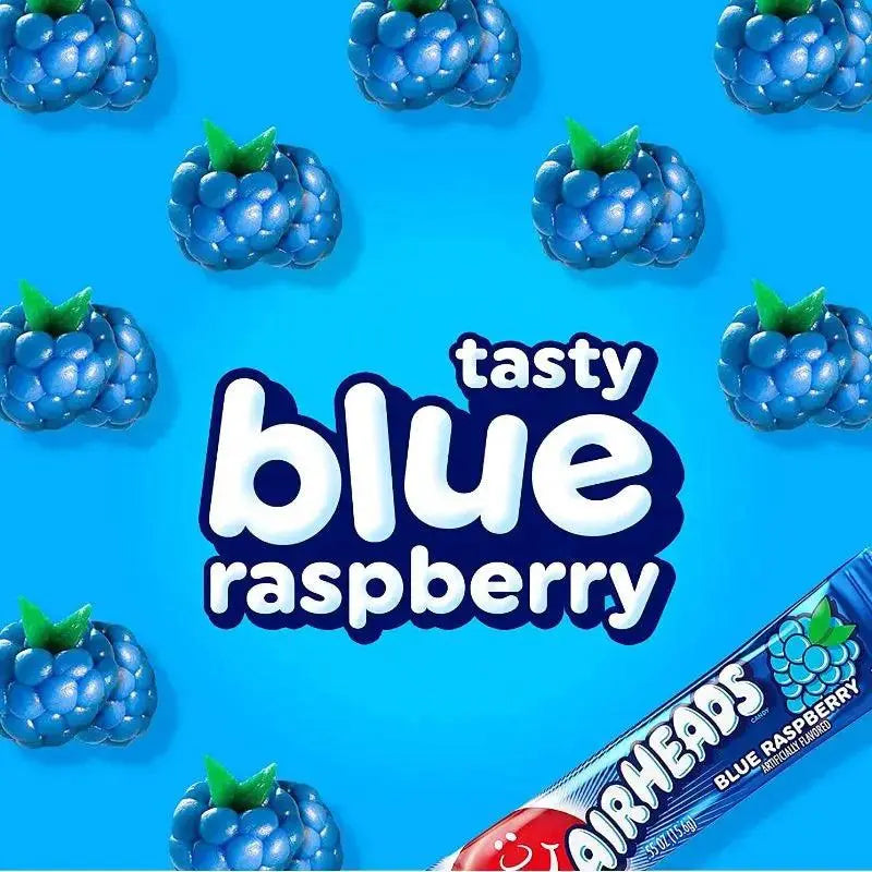 Airheads Blaue Himbeere 15,6 g - Amerikanische Süßigkeiten - OhMyCandyBox Kroatien
