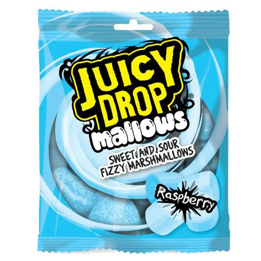 Bazooka Juicy Drop Mallows Himbeere 100g - OhMyCandyBox