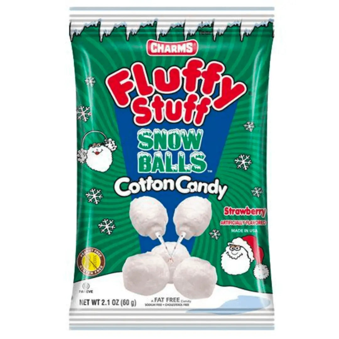 Charms Fluffy Stuff Schneebälle Zuckerwatte 60g - OhMyCandyBox