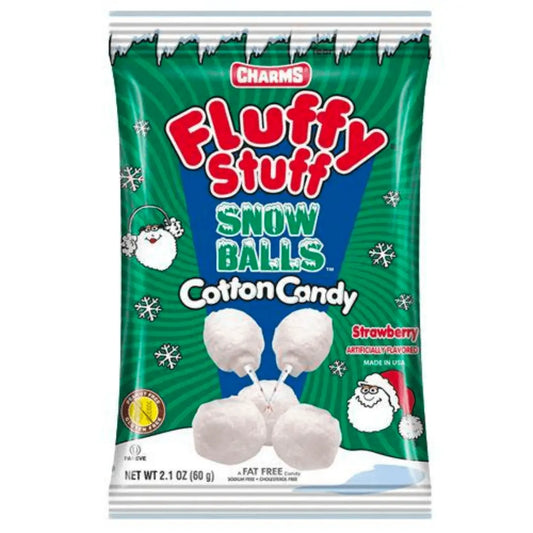 Charms Fluffy Stuff Schneebälle Zuckerwatte 60g - OhMyCandyBox