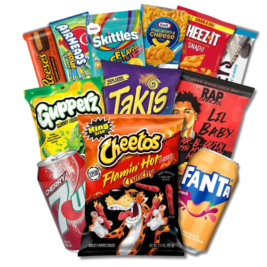 Komplet grickalica u šarenim pakiranjima