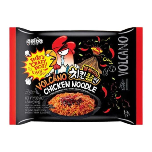 Pakiranje Paldo Volcano Chicken Noodle, 140g, ekstremno ljute instant nudle.