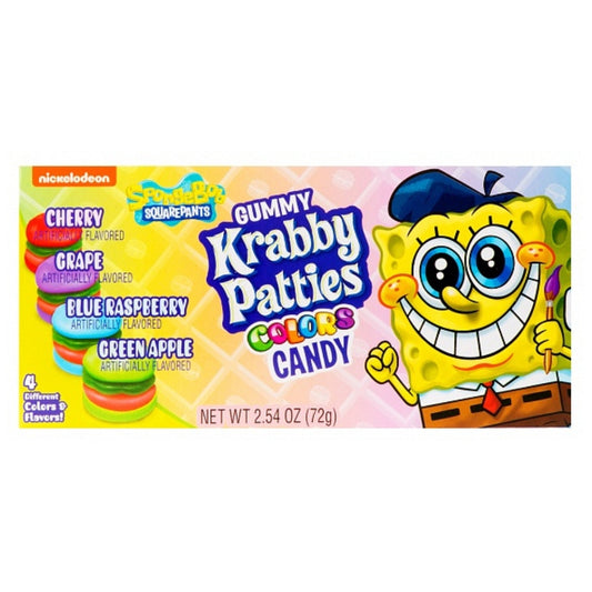 Spongebob Squarepants Gummy Krabby Patties Colors 72g