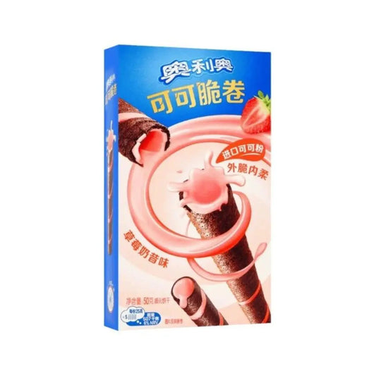 Oreo Crispy Roll Strawberry 50g - OhMyCandyBox