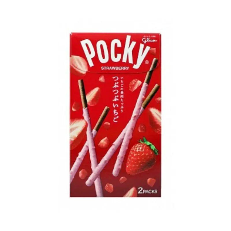 Pocky Tsubu Tsubu Ichigo Strawberry 2 Pack 58g - Amerikanische Süßigkeiten - OhMyCandyBox Kroatien