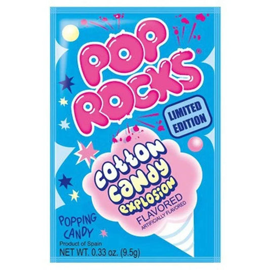 Pop Rocks Cotton Candy 9g - Amerikanische Süßigkeiten - OhMyCandyBox Kroatien