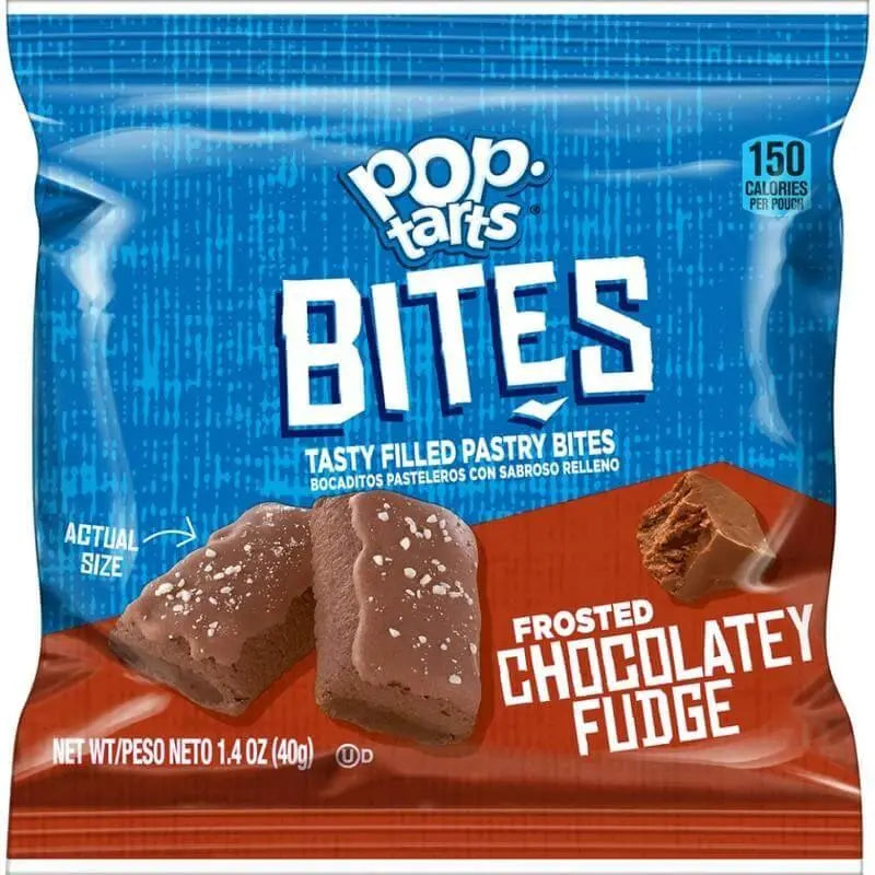 Pop-Tarts Bites Frosted Chocolatey Fudge 40g - Amerikanische Süßigkeiten - OhMyCandyBox Kroatien