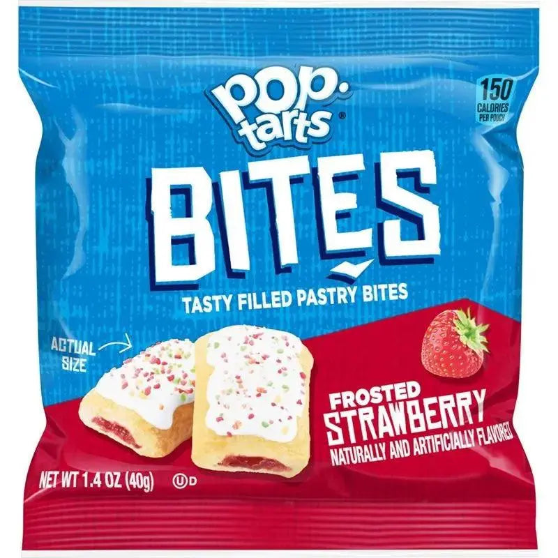 Pop-Tarts Bites Frosted Strawberry 40g - Amerikanische Süßigkeiten - OhMyCandyBox Kroatien