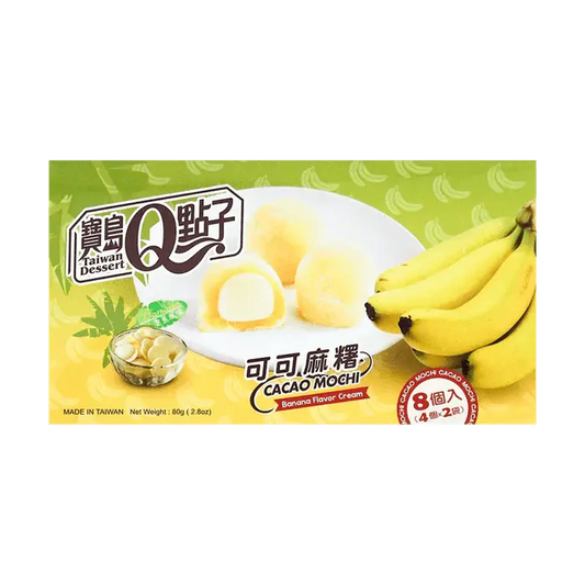 Q Brand Mochi Kakao-Banane 80g - OhMyCandyBox