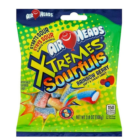 Airheads Xtremes Sourfuls Rainbow Berry 108g ♻️