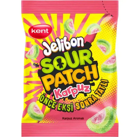 Sour Patch Kids Jelibon Wassermelone 160g - Amerikanische Süßigkeiten - OhMyCandyBox Kroatien