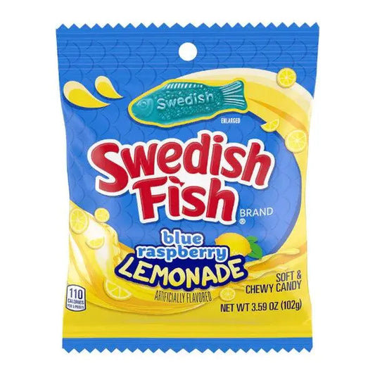 Swedish Fish Blue Raspberry Lemonade 102g - Amerikanische Süßigkeiten - OhMyCandyBox Kroatien