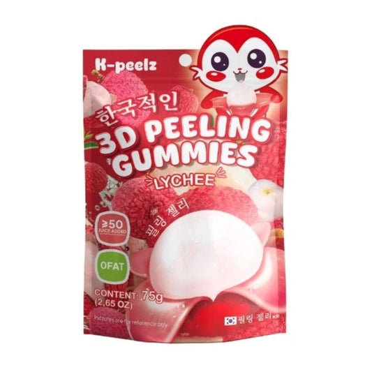 K-Peelz Lychee 3D Peeling Gummies 75g