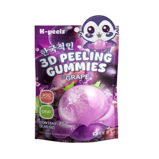 K-Peelz Grape 3D Peeling Gummies 75g