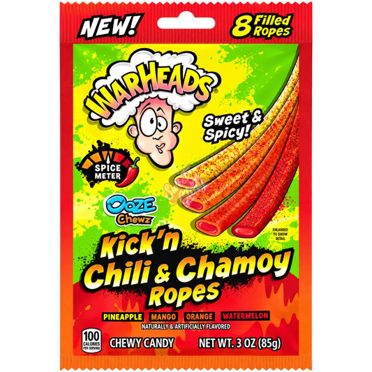 Warheads Kick'n Chili & Chamoy bomboni u trakama, 85 g