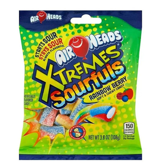 Airheads Xtremes Sourfuls Rainbow Berry 108g - OhMyCandyBox