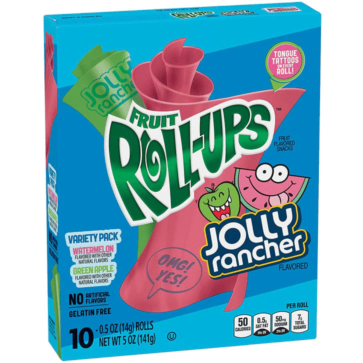 Fruit Roll-Ups Jolly Rancher 10 Pack 141g