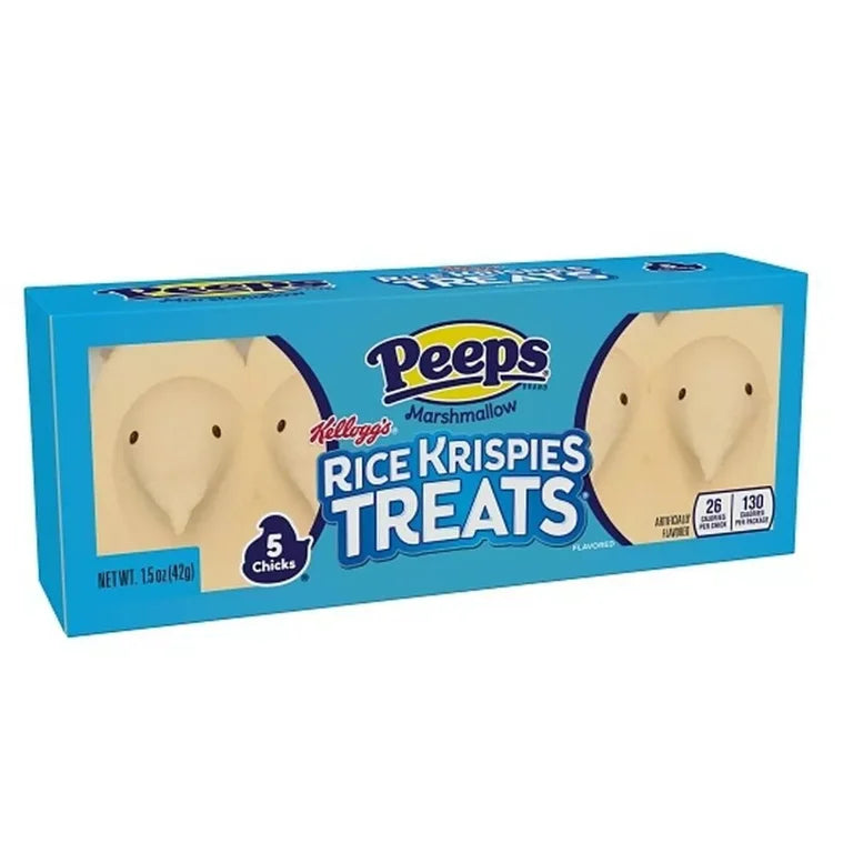 Peeps Marshmallow Chicks Rice Krispies Treats 5 Pack 42g