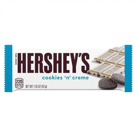 Hershey's Bar Cookies 'n' Creme 43g - Amerikanische Süßigkeiten - OhMyCandyBox Kroatien