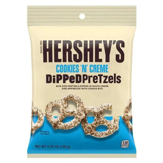 Hershey's Dipped Pretzels Cookies 'n' Creme 120 g - Amerikanische Süßigkeiten - OhMyCandyBox Kroatien