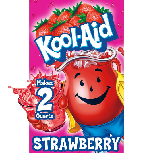 Kool Aid Erdbeere 3,9 g - Amerikanische Süßigkeiten - OhMyCandyBox Kroatien