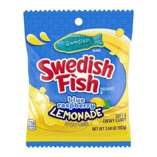 Swedish Fish Blue Raspberry Lemonade 102g - Amerikanische Süßigkeiten - OhMyCandyBox Kroatien